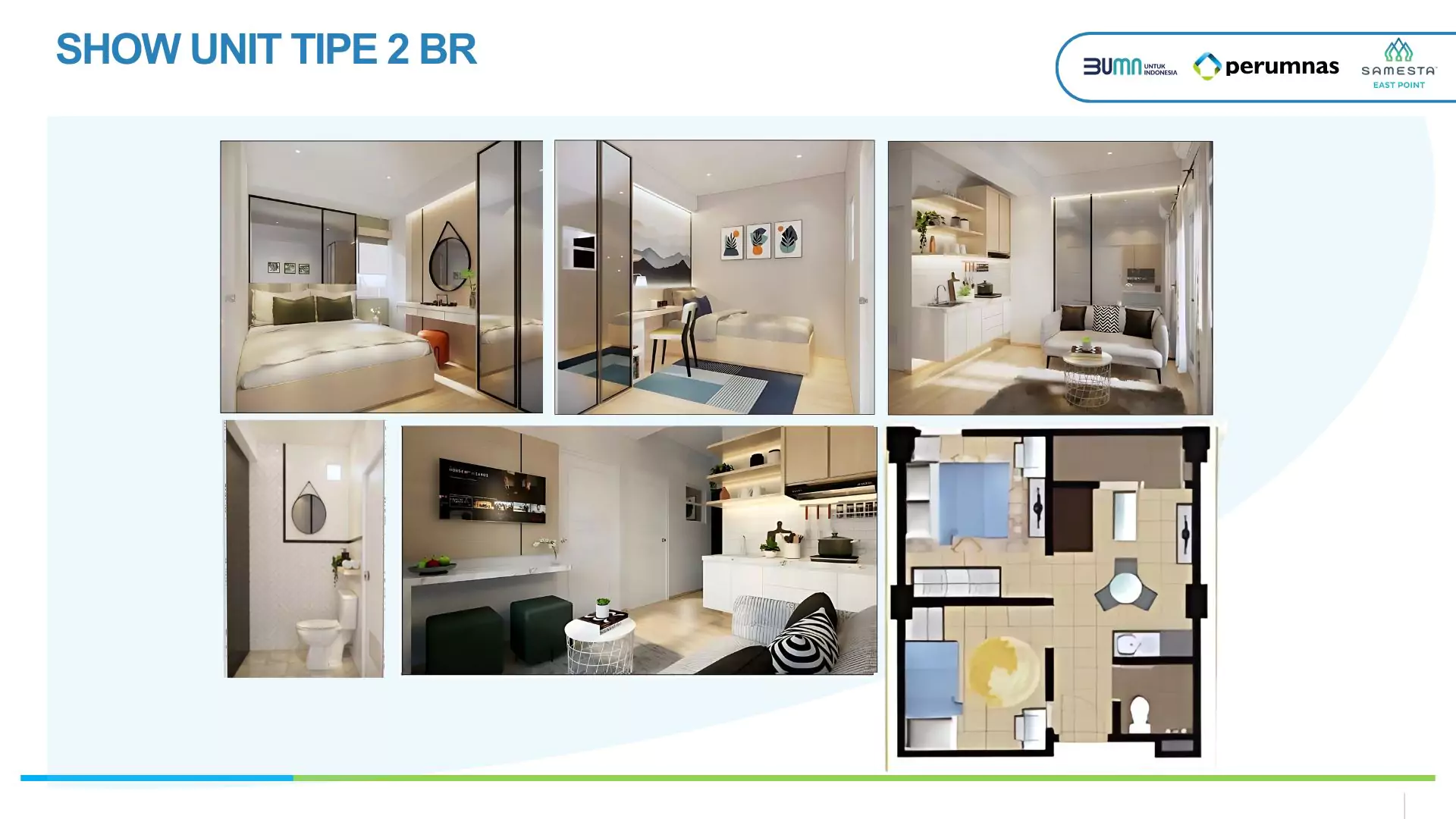 Tipe 2BR Samesta East Point